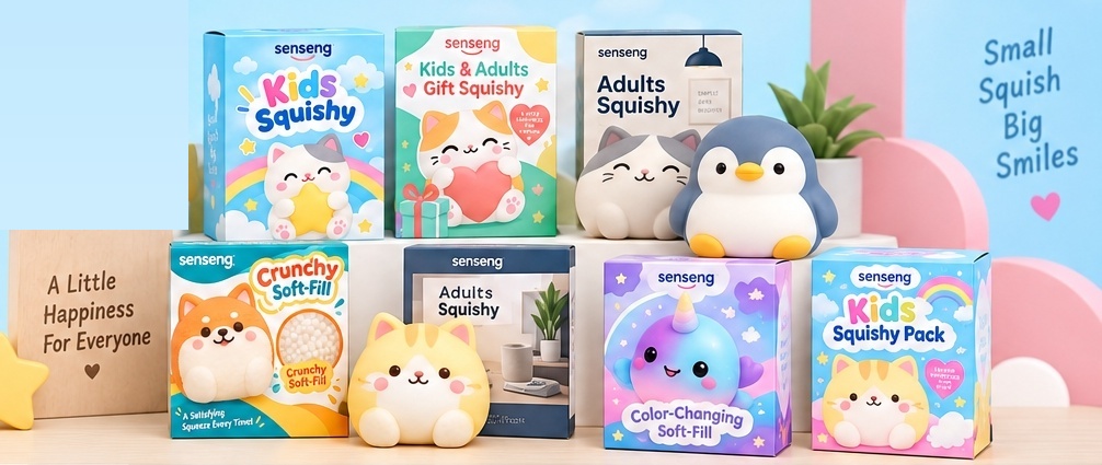 senseng Character Squishy Toy Lines Display